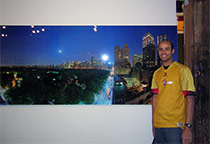 Moon over Central Park and Lucas